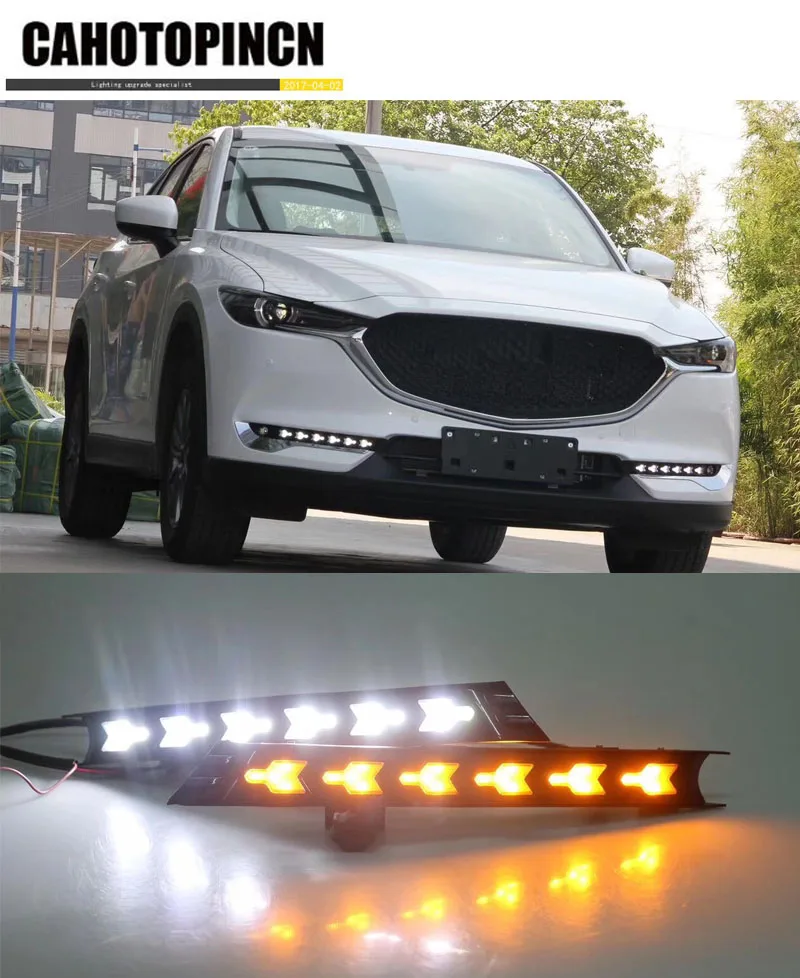 Для Mazda cx 5 cx5 2017 водонепроницаемый 12 В светодиодный автомобильный дневной