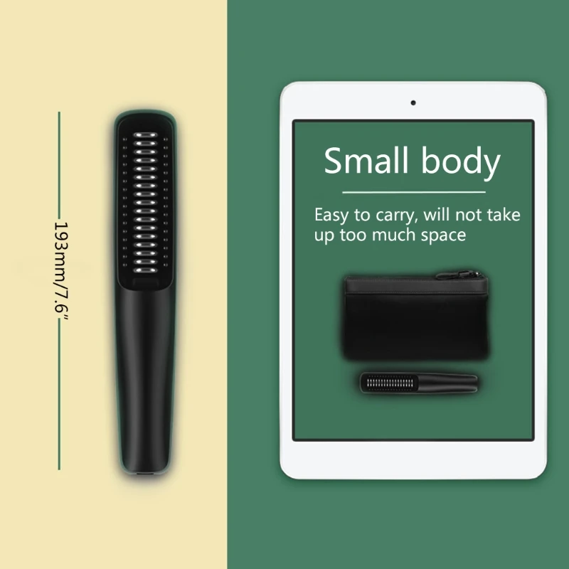 

Портативный Электрический ионный Выпрямитель для волос, щетка для волос с отрицательными ионами, выпрямитель, Стайлинг, массажная Расческа...