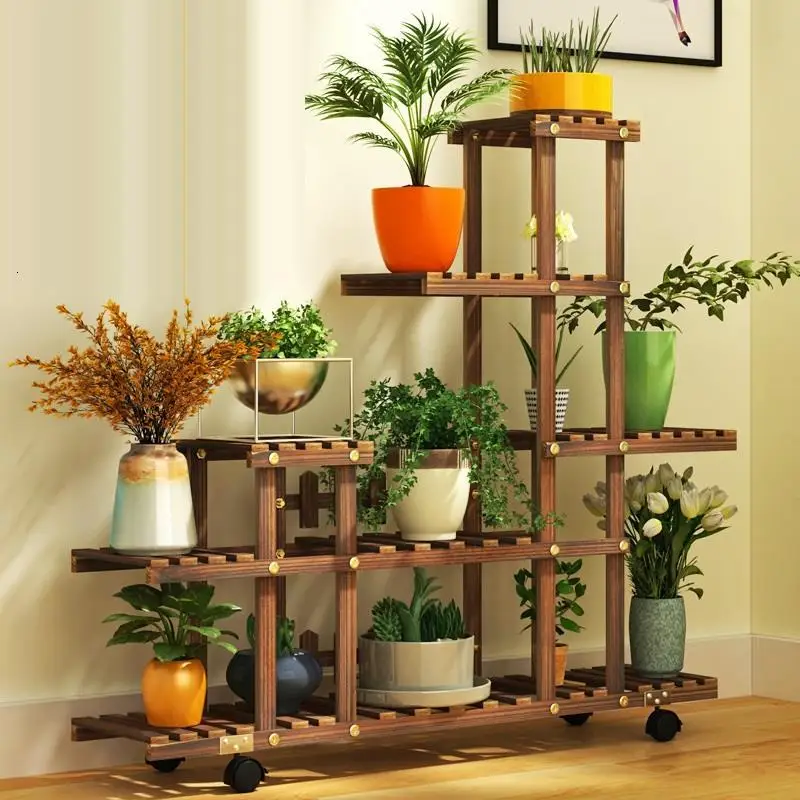 Горшок Huerto Urbano Madera Estanteria Para Plantas Plantenstandaard Saksi Standi Dekoration Балконная полка напольная