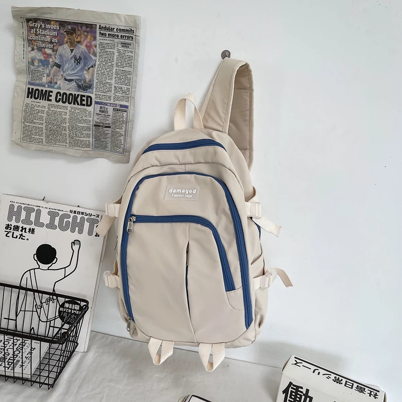 

2021 Cute Cool Student Backpacks Men Laptop For Teenage Girls Book Bags Unisex School Bag Waterproof Women Female Boy Fashion