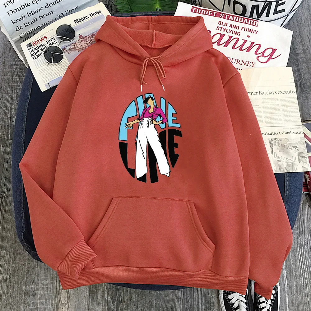 

Fine Line Harry Sweatshirt Vintage Fall 2021 Women Hoodies Long Sleeve Fine Line Couple Clothes Oversized Fashion Tops
