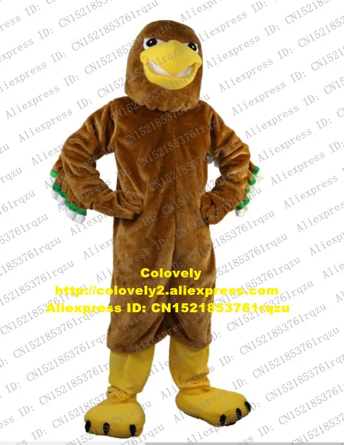 Плюшевый костюм талисман Сокол из коричневого орла для взрослых мультфильмов