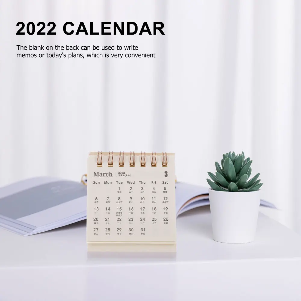 

5Pcs Desk Calendars Office Calendars Desktop Daily Calendars Practical Calendars