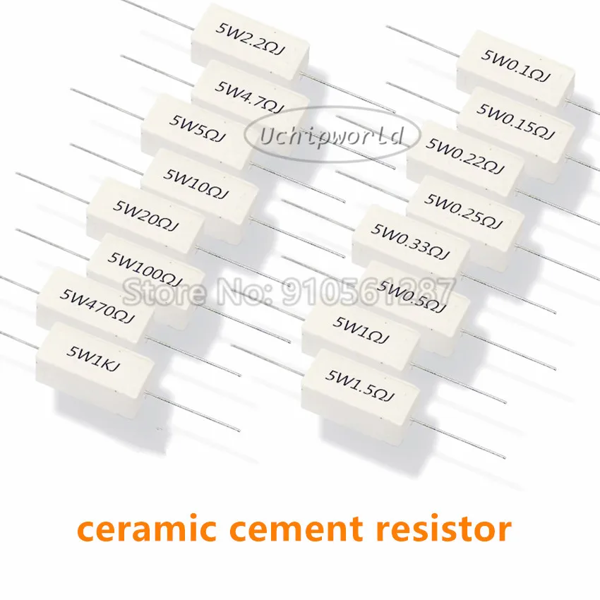 Керамические Цемента Резистор SQP 5 Вт труба из углеродистого волокна 3K 10K 12K 15K 20K 22K