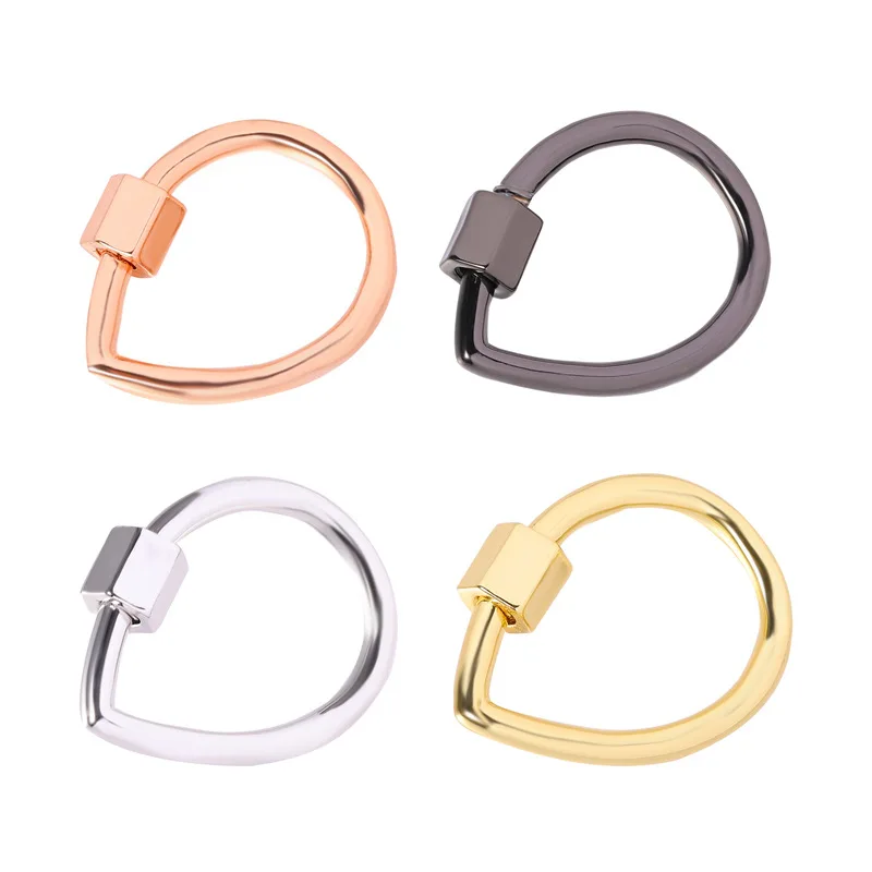 

DIY accessories color plating brass jewelry buckle screw buckle Water Drop Necklace buckle