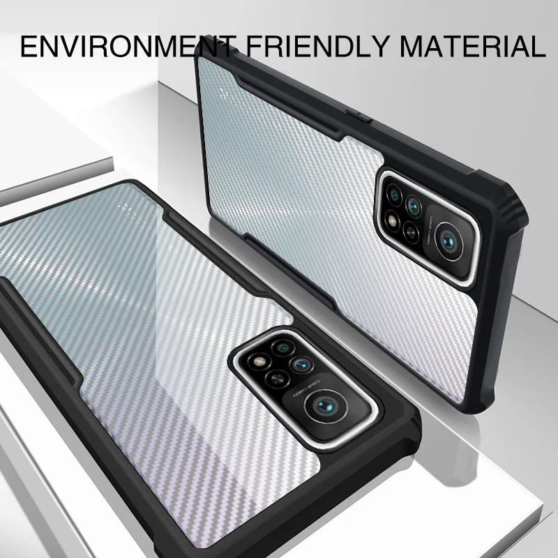 

Rzants For Xiaomi Mi 10T / 10T Pro Case Hard [Blade] Shockproof Slim Crystal Clear Cover funda Casing