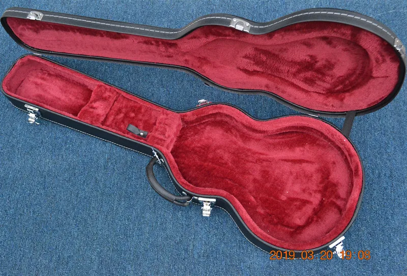 Новый черный твердый корпус для электрогитары LP/ST красная деревянная внутренняя