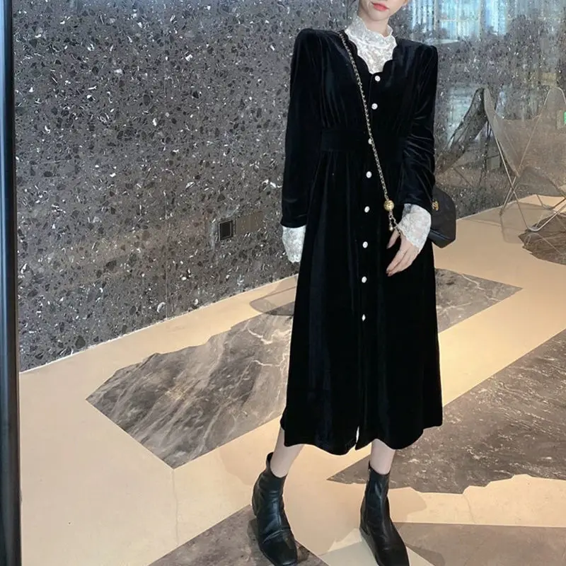 Кружевная длинная юбка 2021 женские вечерние сарафаны модное свободное платье на