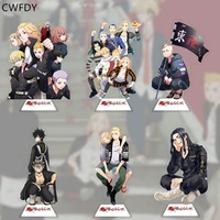 anime tokyo revengers cosplay keychain figure sano manjir%c5%8d ry%c5%abg%c5%abji ken draken takemichi hinata acrylic stand model toy accessory