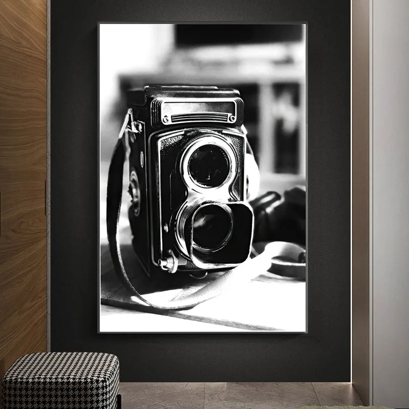 

Modern Sexy Body Woman Canvas Painting Black and White Camera Poster and Prints Wall Art Pictures for Room Home Decor Cuadros