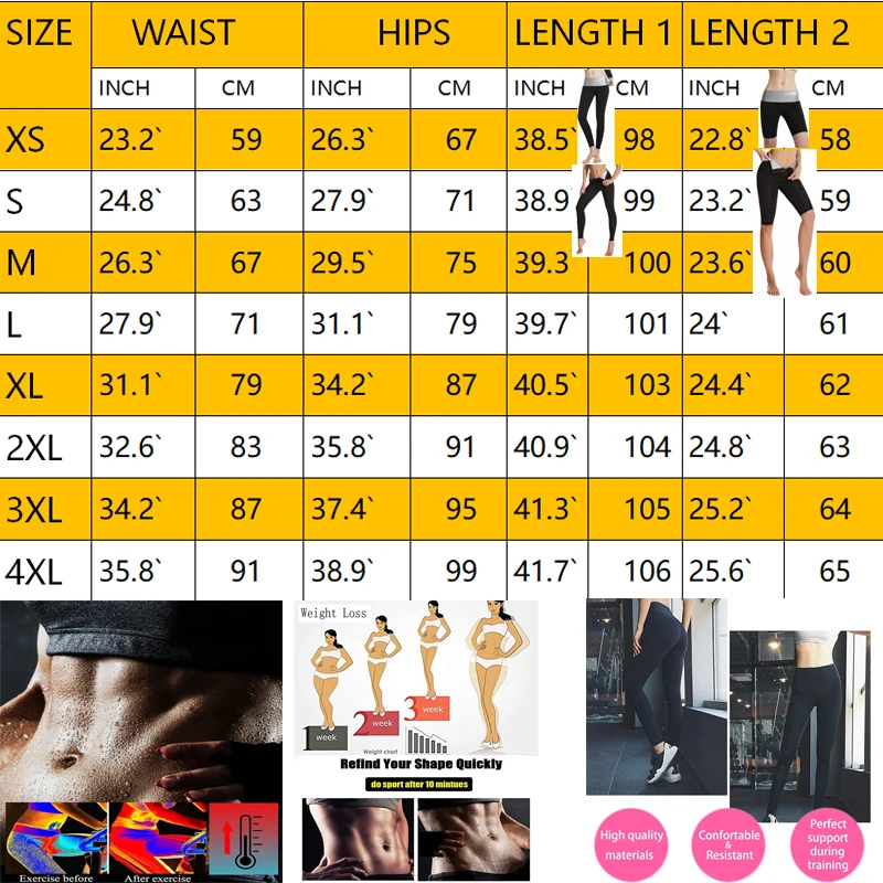 

Body Shaper Pants Sauna Shapers Hot Sweat Sauna Effect Slimming Pants Shapewear Workout Gym High Waist Pants Leggings Fitness