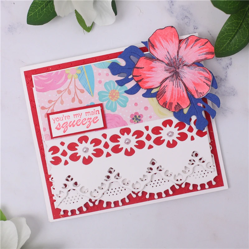 

YaMinSanNiO Lace Board Metal Cutting Dies for Scrapbooking DIY Embossing Paper Die Cuts Card Making Decor Floral Crafts Stencils