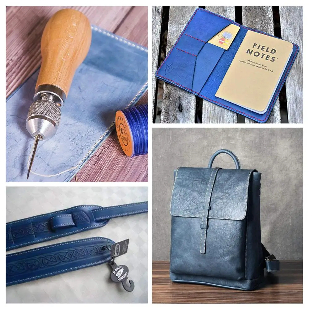 1 Набор ручного шитья кожи шило скоростной нитки для инструмент парусный холст