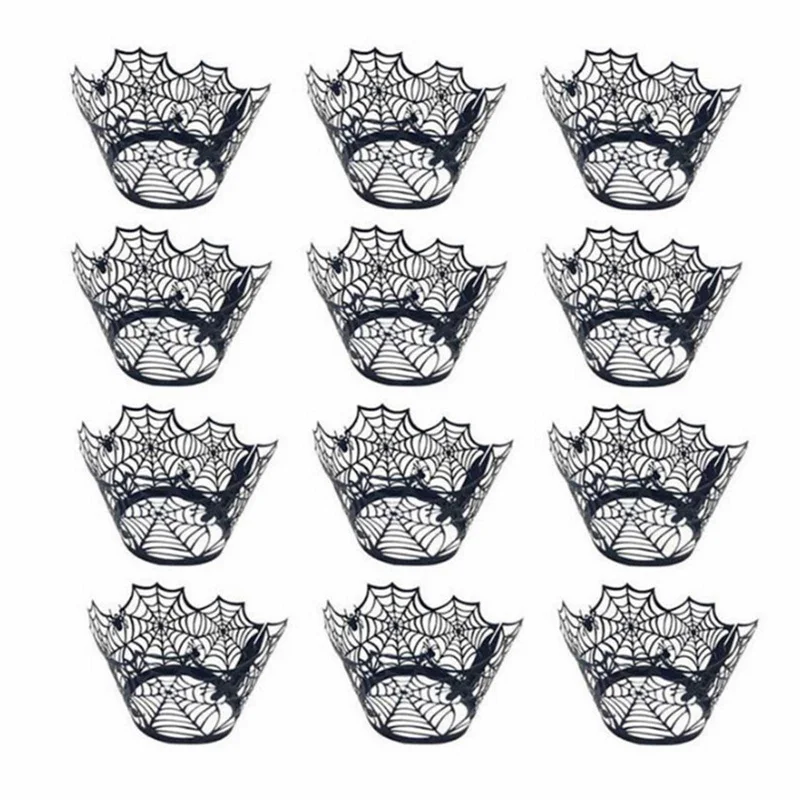 12 шт. подложки для капкейков Хэллоуина | Дом и сад