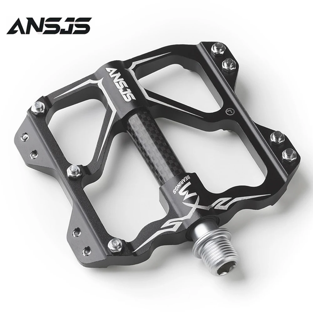 Ansjs 3 подшипника педали для горного велосипеда Плоские Педали Из Сплава на