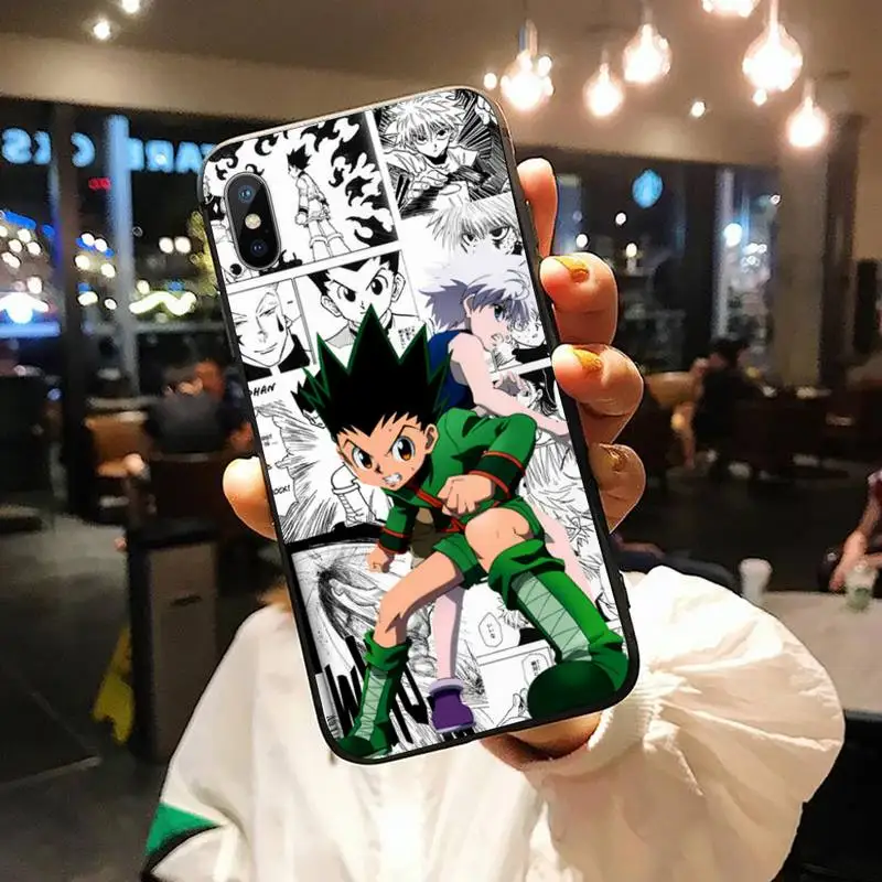 

GONFREECSS Hunter Hunter X anime Phone Case for iPhone 11 12 mini pro XS MAX 8 7 6 6S Plus X 5S SE 2020 XR shell