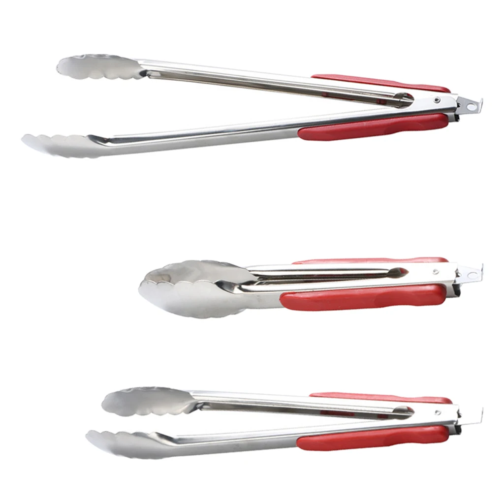 

Metal Serving Tongs Kitchen Cooking Food Salad Utensil Buffet Party Tools