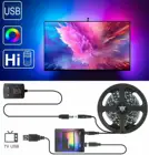 ТВ ПК Экран светодиодный Подсветка светодиодный светодиодные полосы света 5050 RGB USB ws2812b светодиодный полосы синхро-адаптер длиной 1 м2 м3 М4 м5 м Мечта Экран Цвет изменение солнечного света