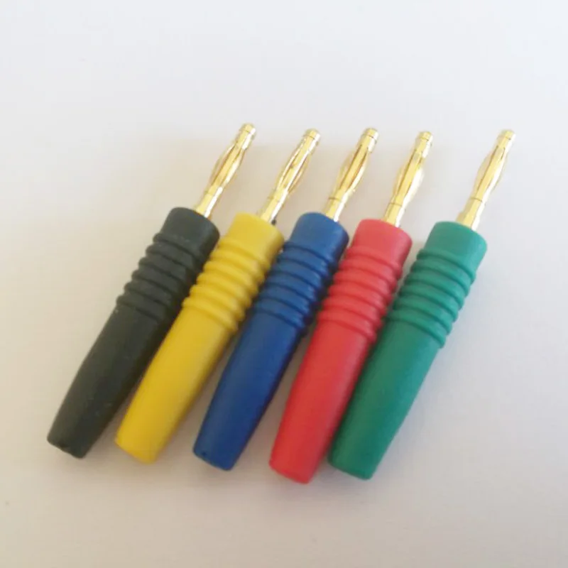 50 шт./лот 2 мм разъем типа &quotбанан&quot высокое качество Cooper с позолоченной головкой