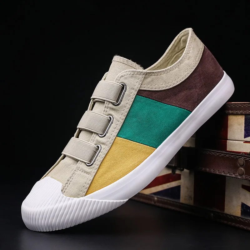 

Ventilation Fashion Men's Canvas Sneakers Shoes Breathable Casual Buckle Loafer Shoes Spring Mens Designer Men Loafers Shoes
