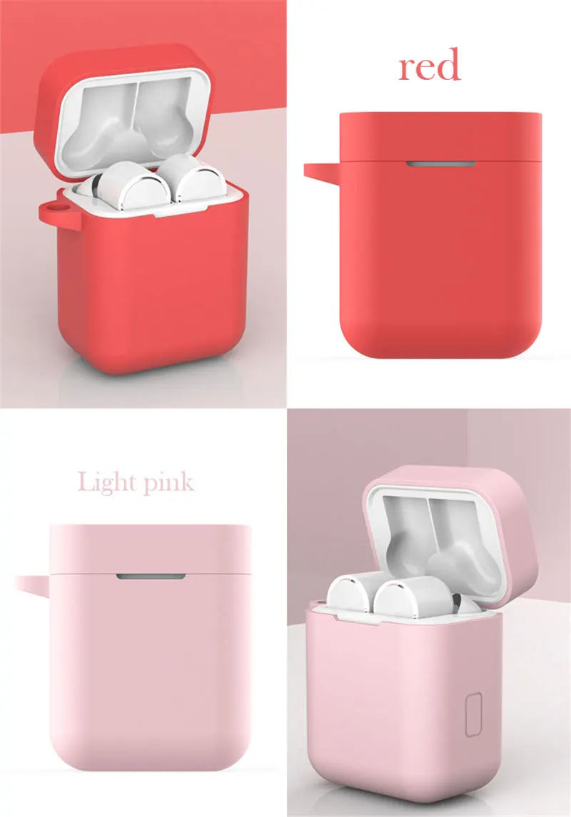 Силиконовый чехол для Xiaomi Airdots Pro, беспроводные наушники, защитный чехол, мягкий ТПУ чехол, Bluetooth, наушники с крючками, Противоударная коробка