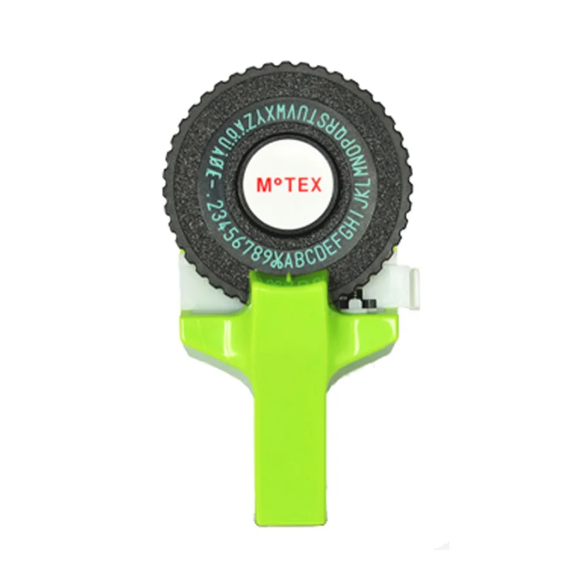 Motex E101 3D тиснение ручной производитель этикеток DIY Ручная декоративная лента ручная машинка для 9 мм тиснения этикеток ленты - Цвет: green