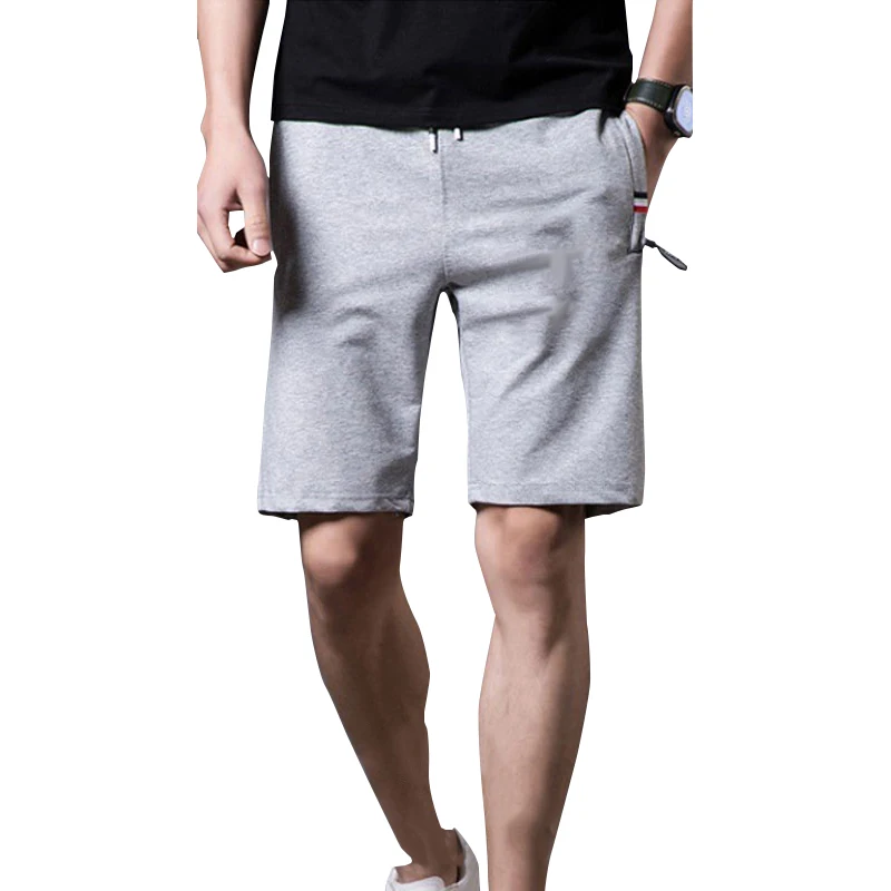 Plus Size to 5XL Men's Summer Sport Shorts Fashion Solid Color Casual Male Shorts Smart Casual Cotton Sports Black Workout Sweat