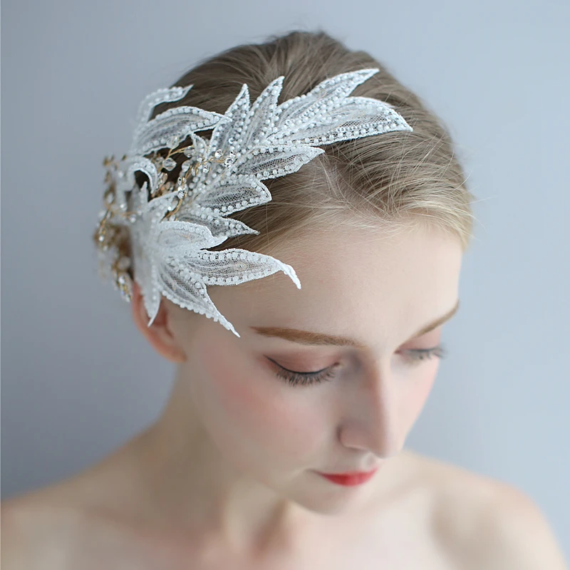 HIMSTORY винтажные боковые шпильки ручной работы Романтические свадебные вечерние