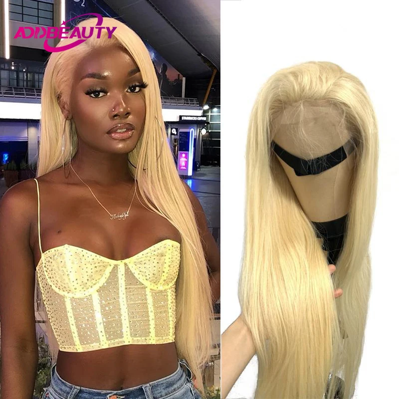 

613 Blond 13x4 Straight Human Hair Wig 13x6 Lace Front Wigs Brazilian Human Remy Hair Wigs Pre-plucked Hairline With Baby Hair