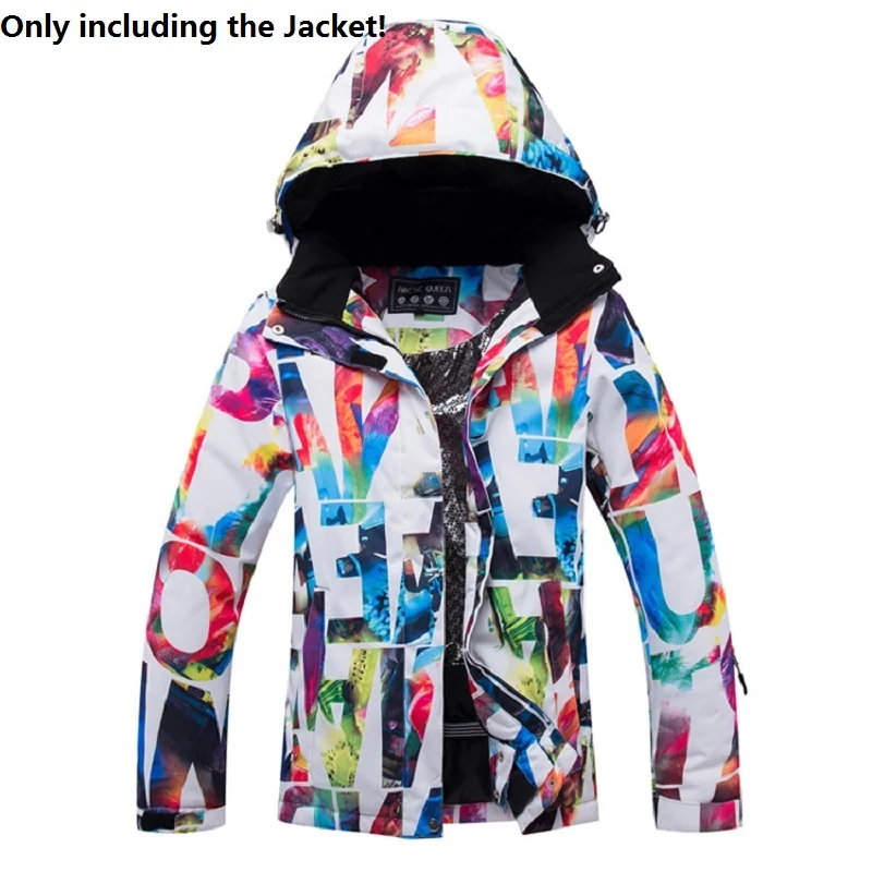 Jacket 1 Зимние женские комплекты для сноубординга, теплый водонепроницаемый ветрозащитный лыжный костюм, женский зимний комплект одежды, куртка и штаны, уличная Лыжная одежда - Цвет: Jacket 1
