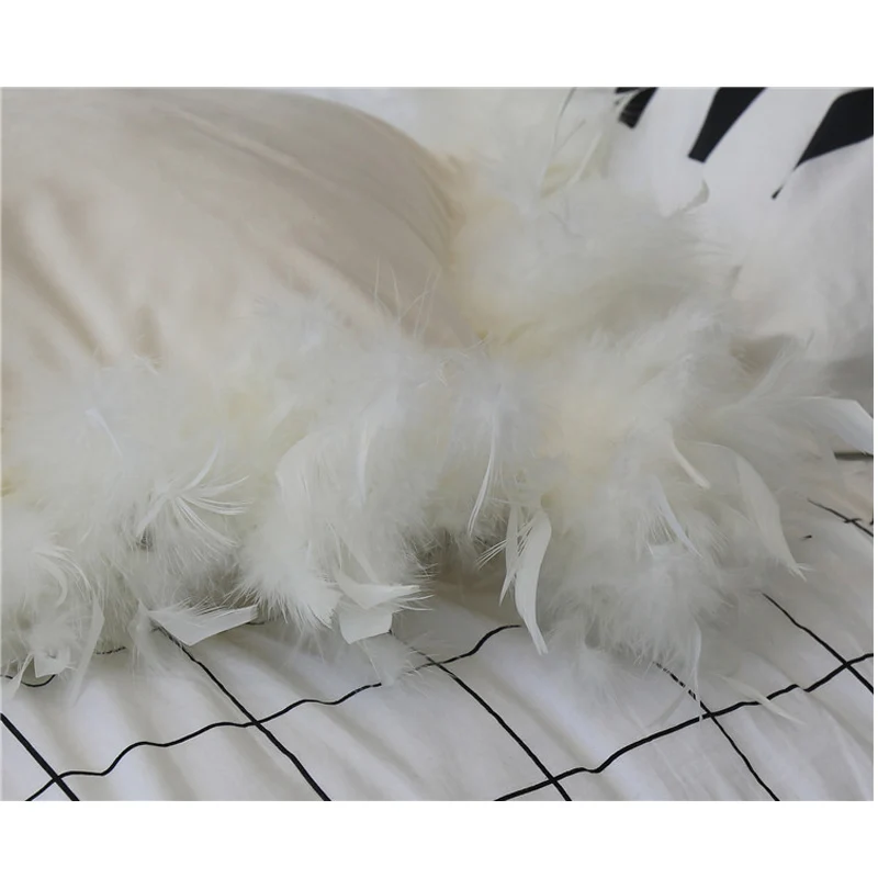 Роскошный красивый чехол Faroot для подушки Белый Европейский бархатный тканевый с