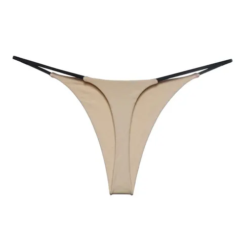 Seamless Sexy Underwear Low Waist G-String Women Fashion Pure Color Thong Breathable Thin Comfortable Panties Black White Red