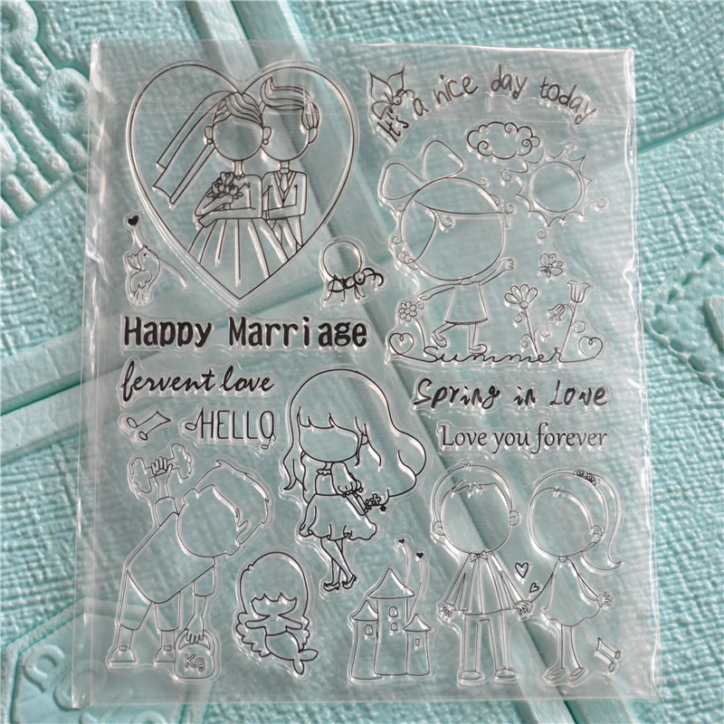 Прозрачный силиконовый штамп для скрапбукинга фотоальбома | Дом и сад