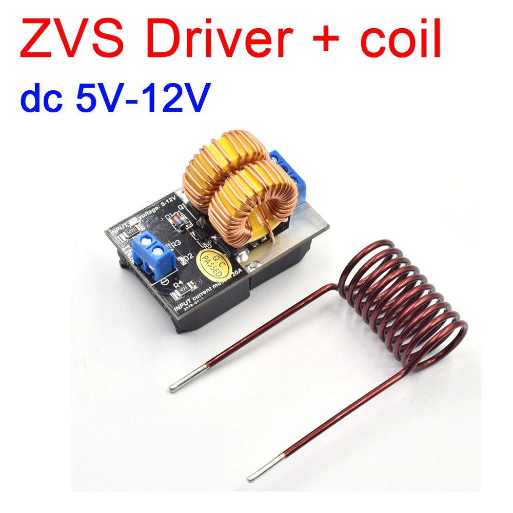 Dc 5-12 в 120 Вт мини ZVS индукционная нагревательная доска Flyback водонагреватель DIY