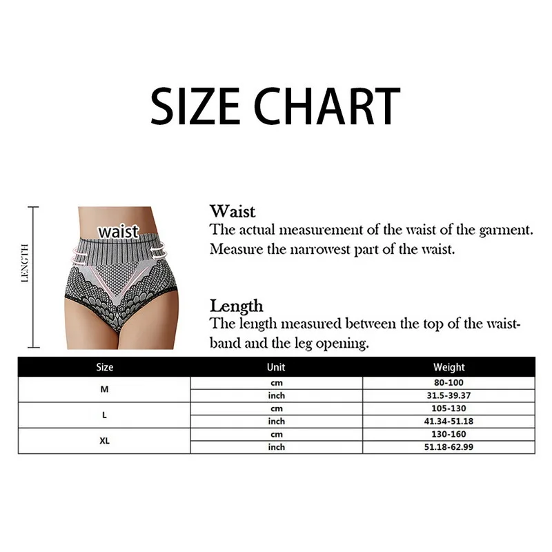 

Women's Breathable Large Size Underwear Comfortable High-waisted Belly-lifting Panties High-quality Warm Palace Panties