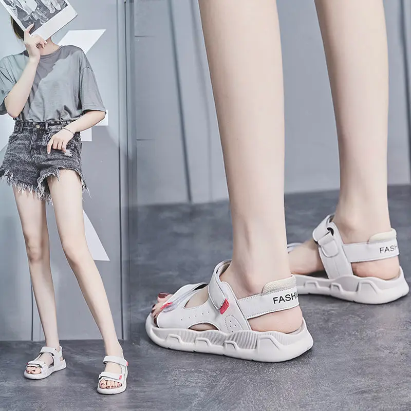 

Women's Sports Sandals Summer New Velcro Students Flat Women Sandals Women Shoes
