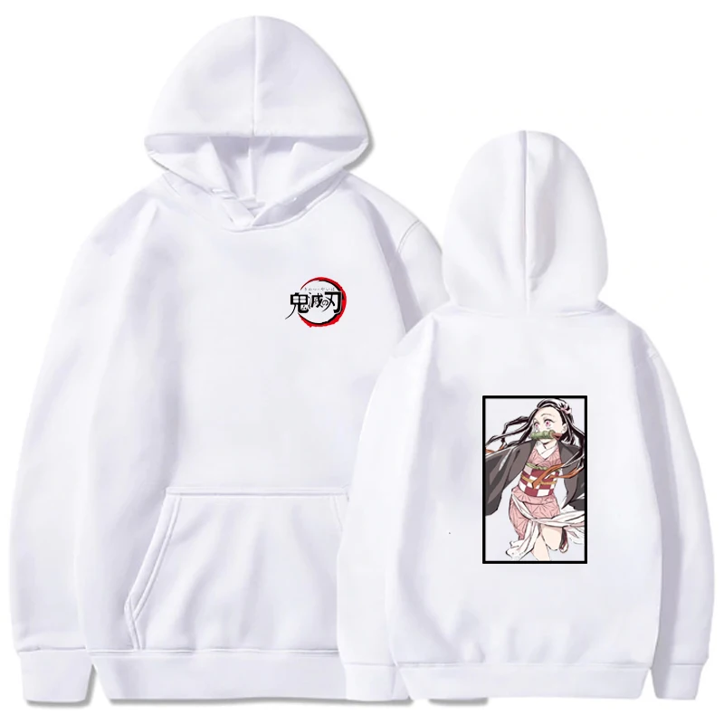 

Uniex Hoodie Demon Slayer Long Sleeve Loose Pullovers Tops Anime Cloths