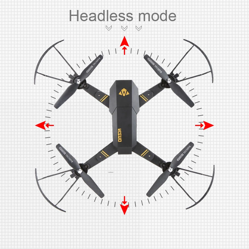 Visuo Xs809hw Xs809w складной Дрон с камерой Hd 2mp широкоугольный Wifi Fpv стабилизация высоты