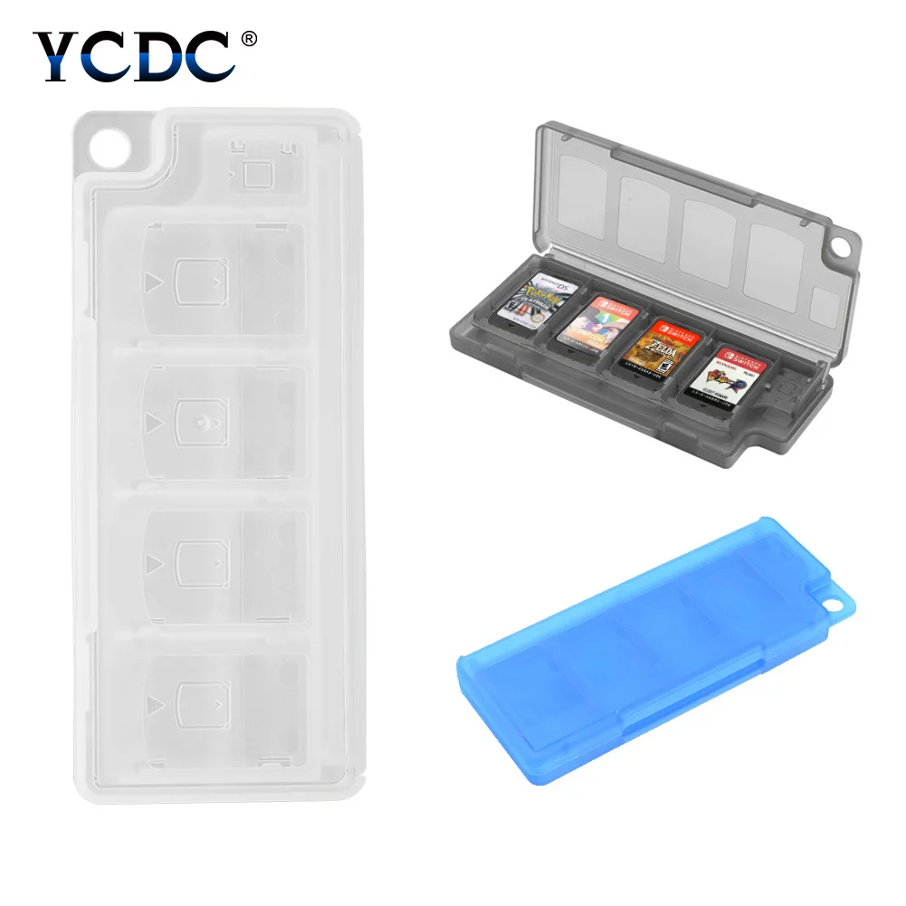Портативный черный сине белые 10 в 1 8 игровые карты + 2 TF карт для хранения чехол