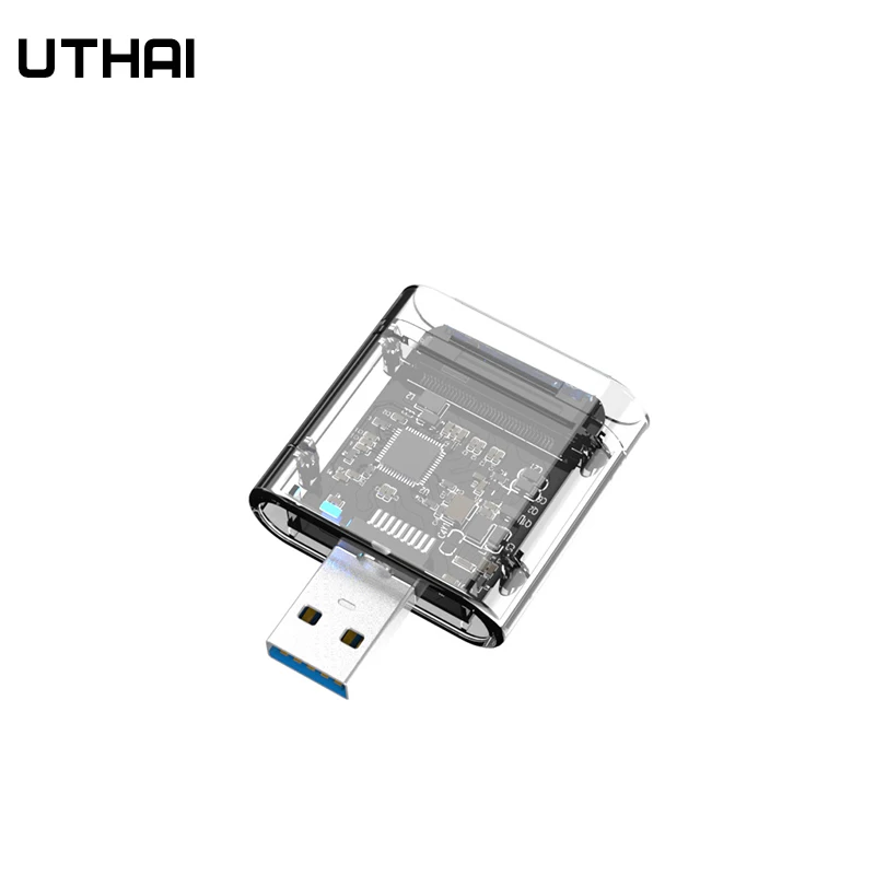 UTHAI M2 SSD чехол SATA шасси M.2 к USB 3 0 адаптер для PCIE NGFF M / B Ключ диск коробка чехол|Корпус