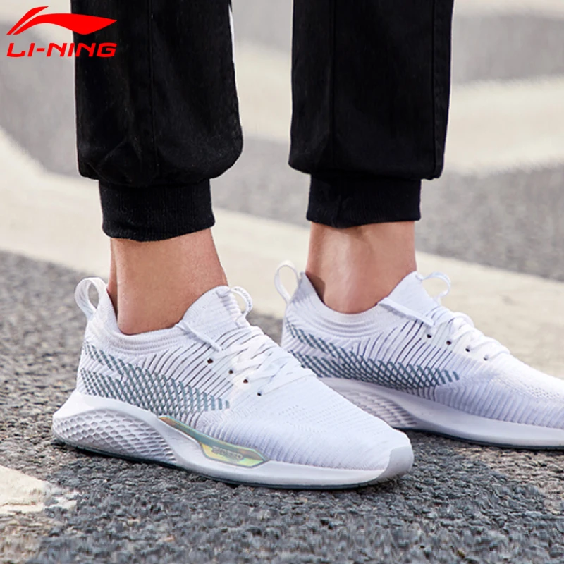 Li-Ning/Мужская классическая прогулочная обувь; трендовые кроссовки с подкладкой из монопряжи; спортивная обувь; AGCN035 SAMJ18