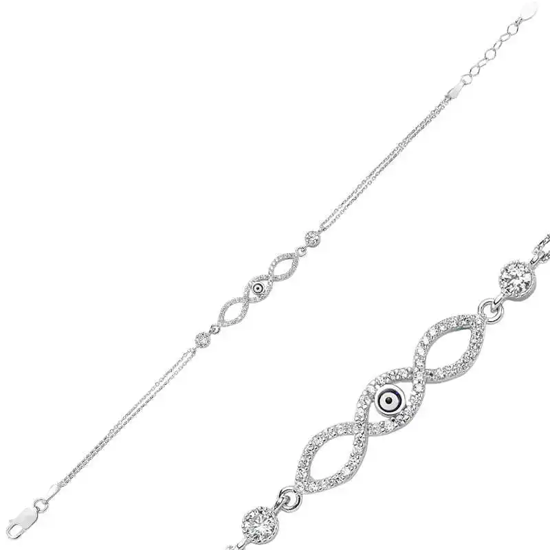 

Silverlina Silver Three Infinity Ladies Bracelet