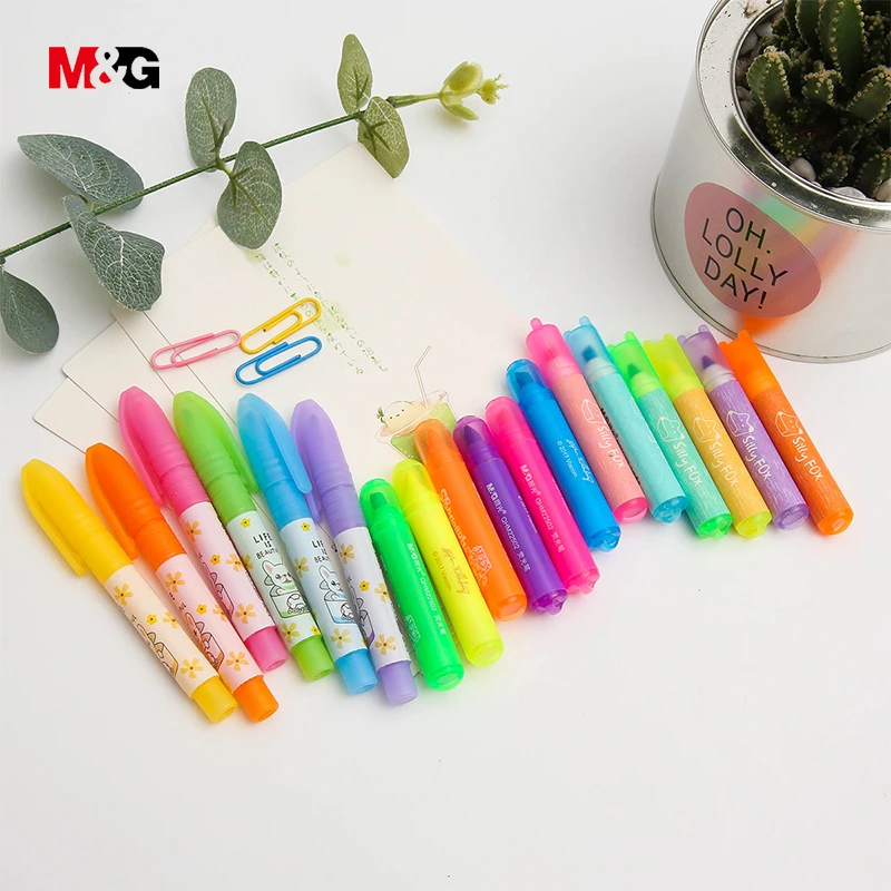 M &amp G 6 шт. мини-маркеры kawaii для школы милые брендовые цветные невидимые маркеры