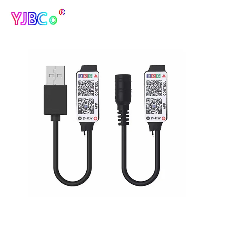 

Миниатюрный контроллер для светодиодной ленты RGB с поддержкой Bluetooth, 5 В, 12 В постоянного тока, 4,0 диммер, приложение для IOS и Android для RGB-ленты