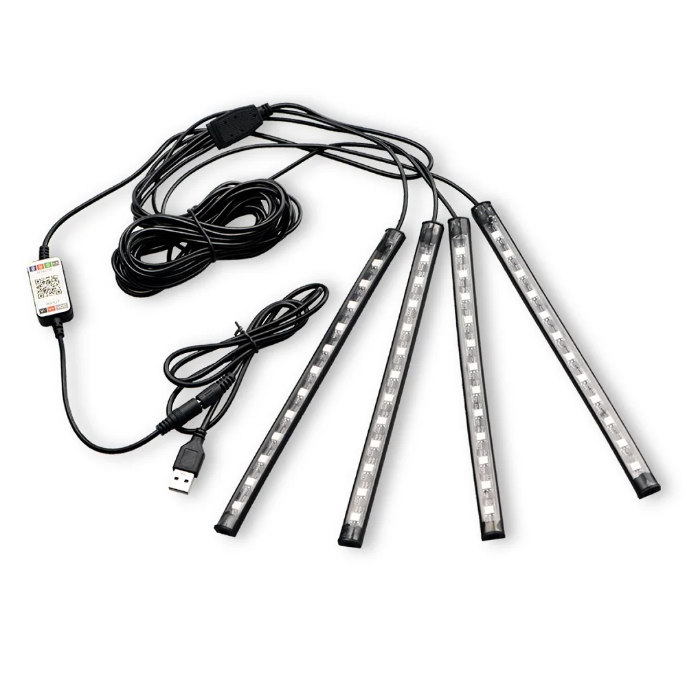 

APP Control Car Interior Atmosphere LED Light USB for Kia Ceed Rio 3 Forte Sportage Optima Soul Hyundai Santa fe Solaris Tucson