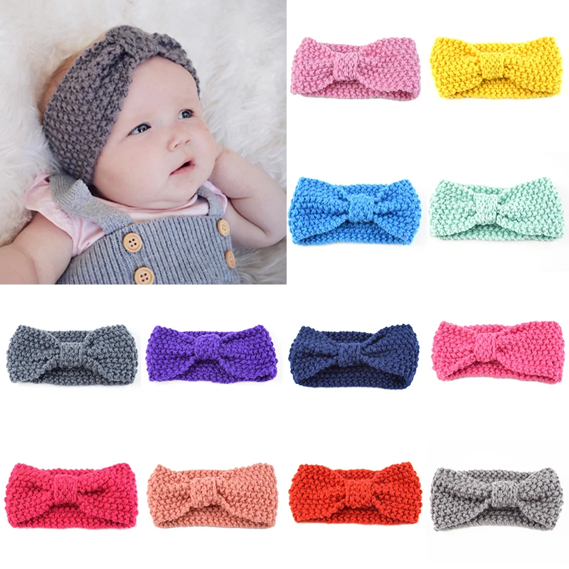 Модные зимние теплые детские шерстяные защитные головные уборы для девочек