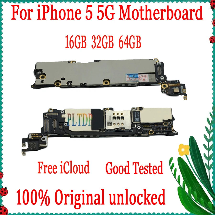 Фабрика разблокирован для iphone 4 4S 5 5C 5S материнская плата бесплатная iCloud 100%