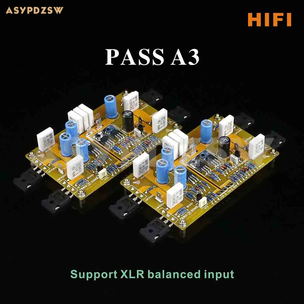 

HIFI PASS A3 Single-ended Class A power amplifier 30W+30W Support XLR input PCB/DIY Kit/Finished board