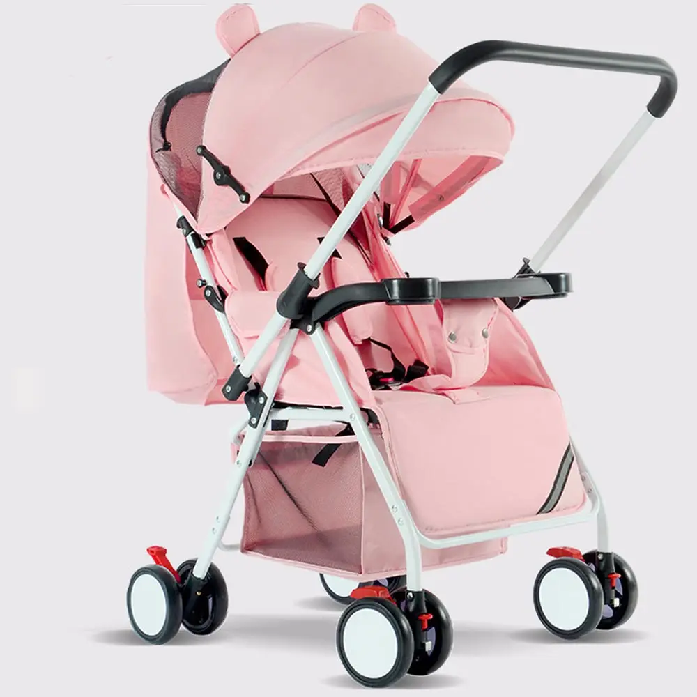 Детская коляска ультра светильник и удобный складной может сидеть лежать на