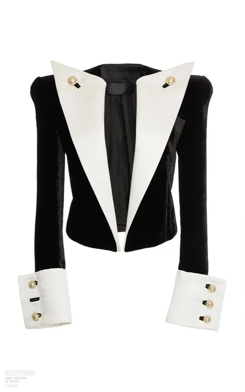 Формальные куртки для офиса открытый длинный рукав простой спортивный бархатный